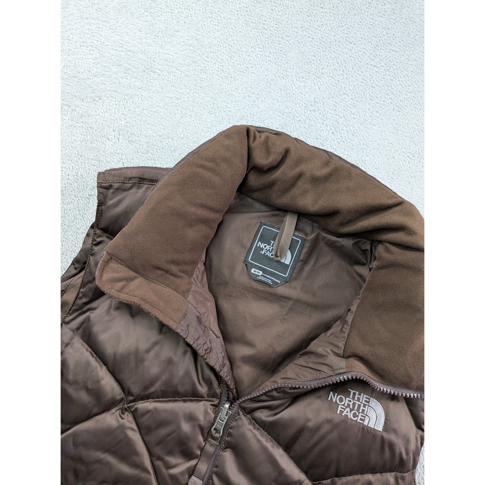 The North Face Women Brown 550 Down Quilted Puffer Vest Size Medium
